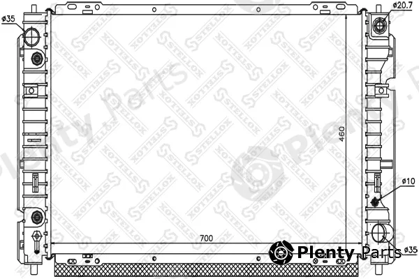 Stellox 10-25775-SX — Radiator, engine cooling