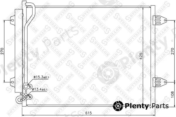Stellox 10-45163-SX — Condenser, air conditioning