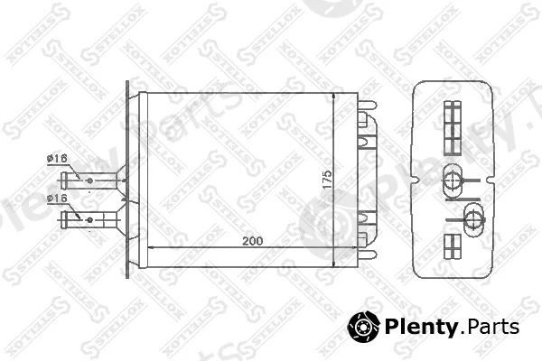 Stellox 10-35053-SX — Heat Exchanger, interior heating