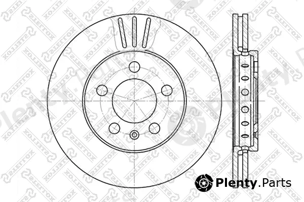 Stellox 6020-4758V-SX — Brake Disc