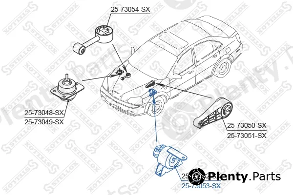 Stellox 25-73053-SX — Mounting, engine
