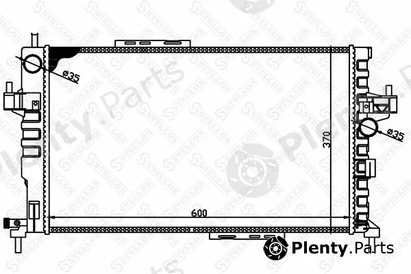 Stellox 10-25967-SX — Radiator, engine cooling