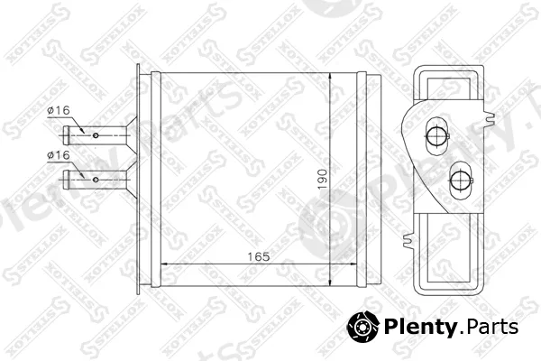 Stellox 10-35007-SX — Heat Exchanger, interior heating