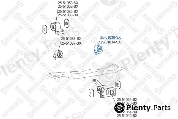 Stellox 25-51039-SX — Mounting, engine