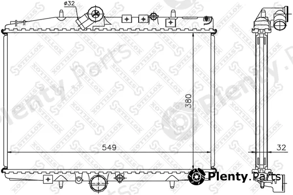 Stellox 10-25647-SX — Radiator, engine cooling