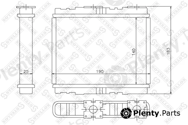 Stellox 10-35094-SX — Heat Exchanger, interior heating