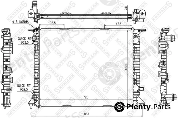 Stellox 10-25524-SX — Radiator, engine cooling