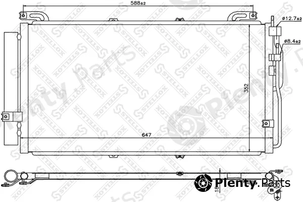 Stellox 10-45103-SX — Condenser, air conditioning