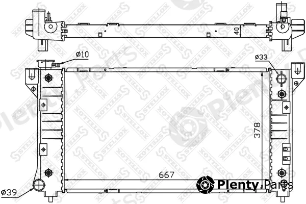 Stellox 10-25618-SX — Radiator, engine cooling