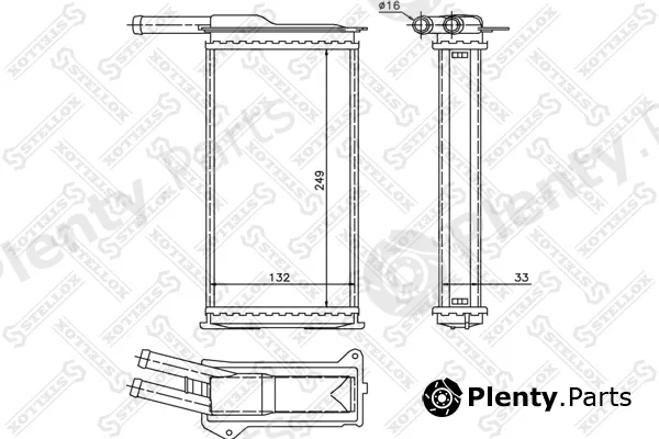 Stellox 10-35009-SX — Heat Exchanger, interior heating