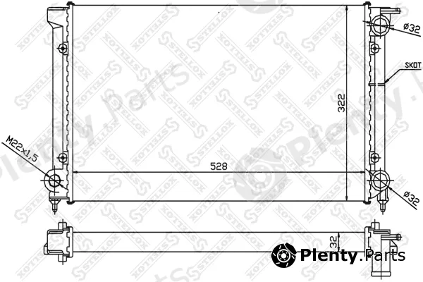 Stellox 10-25000-SX — Radiator, engine cooling