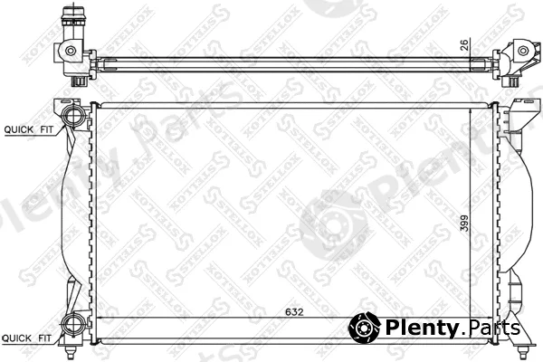 Stellox 10-25334-SX — Radiator, engine cooling