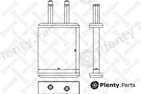 Stellox 10-35226-SX — Heat Exchanger, interior heating