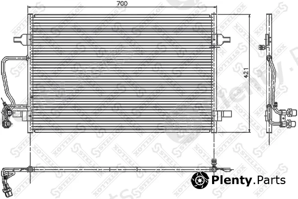 Stellox 10-45072-SX — Condenser, air conditioning