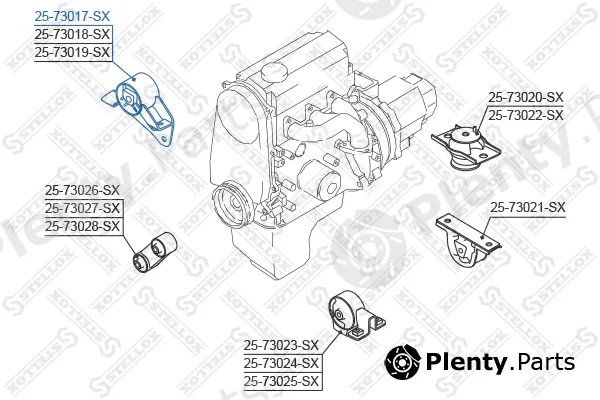 Stellox 25-73017-SX — Mounting, engine