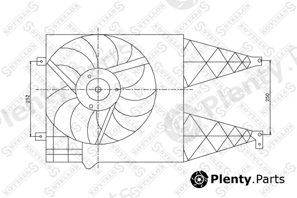 Stellox 29-99011-SX — Fan, engine cooling