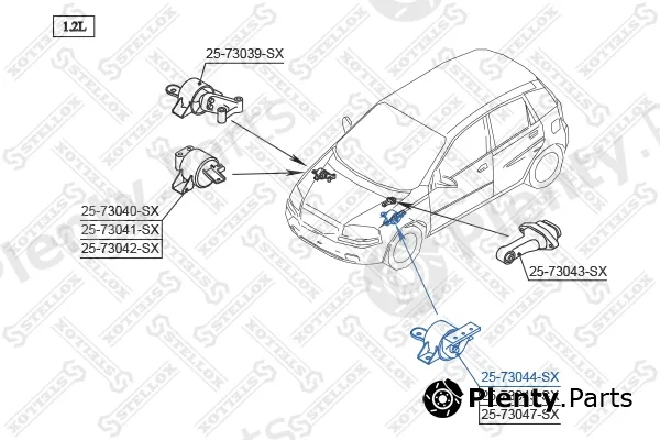 Stellox 25-73044-SX — Mounting, engine