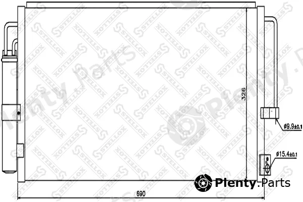 Stellox 10-45524-SX — Condenser, air conditioning