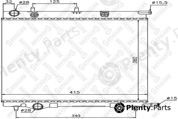 Stellox 10-25186-SX — Radiator, engine cooling