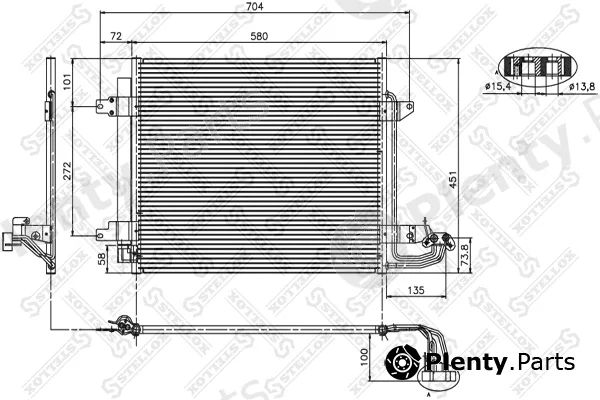 Stellox 10-45060-SX — Condenser, air conditioning