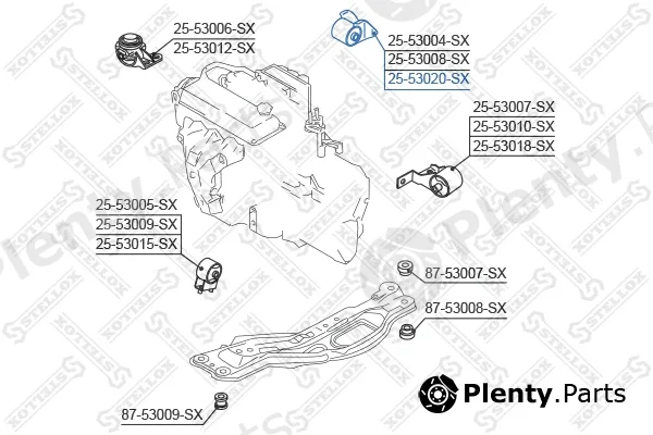 Stellox 25-53020-SX — Mounting, engine