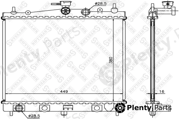 Stellox 10-25973-SX — Radiator, engine cooling