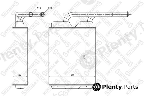 Stellox 10-35060-SX — Heat Exchanger, interior heating