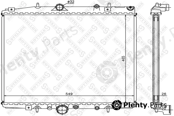 Stellox 10-26132-SX — Radiator, engine cooling