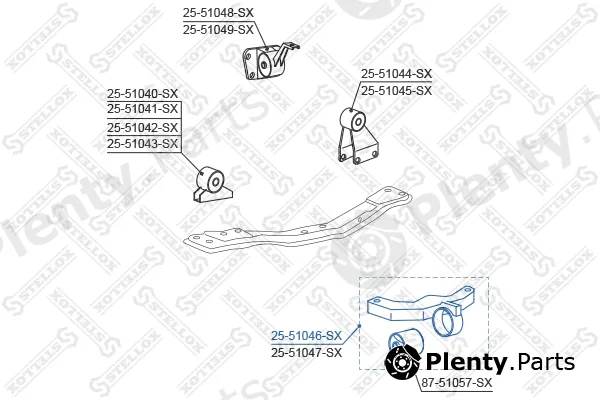 Stellox 25-51046-SX — Mounting, engine