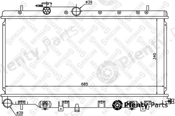 Stellox 10-25144-SX — Radiator, engine cooling
