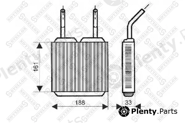Stellox 10-35045-SX — Heat Exchanger, interior heating