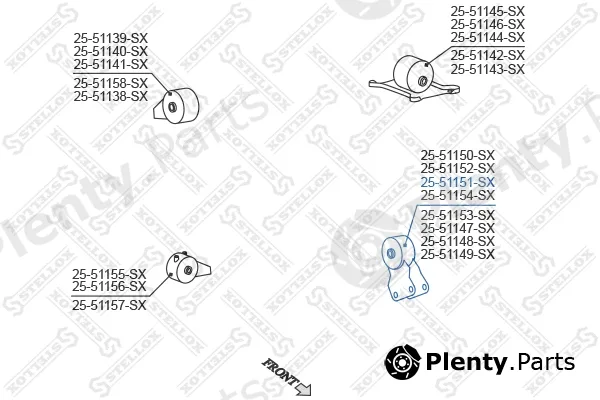 Stellox 25-51151-SX — Mounting, engine