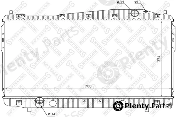 Stellox 10-25681-SX — Radiator, engine cooling