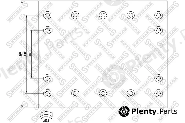 Stellox 85-00977-SX — Brake Lining Kit, drum brake