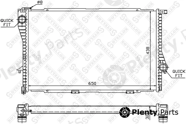 Stellox 10-25044-SX — Radiator, engine cooling