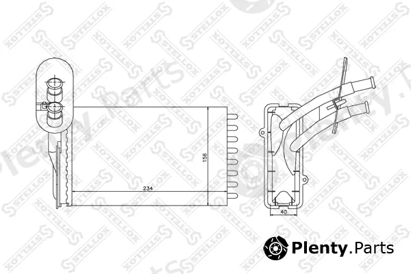 Stellox 10-35116-SX — Heat Exchanger, interior heating