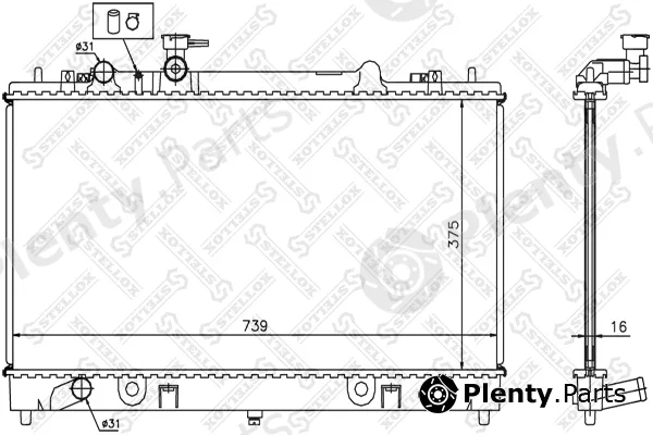 Stellox 10-25418-SX — Radiator, engine cooling
