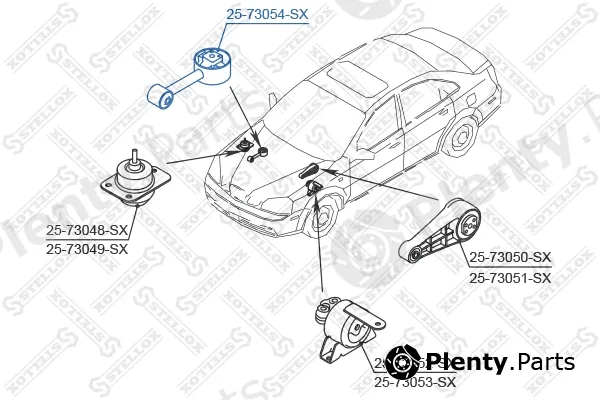 Stellox 25-73054-SX — Mounting, engine