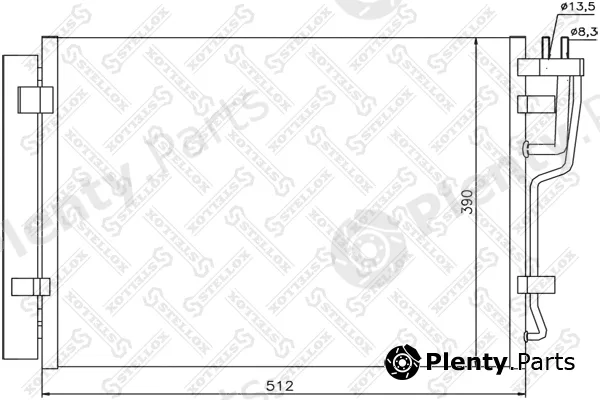 Stellox 10-45609-SX — Condenser, air conditioning