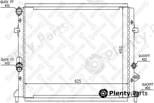 Stellox 10-26435-SX — Radiator, engine cooling