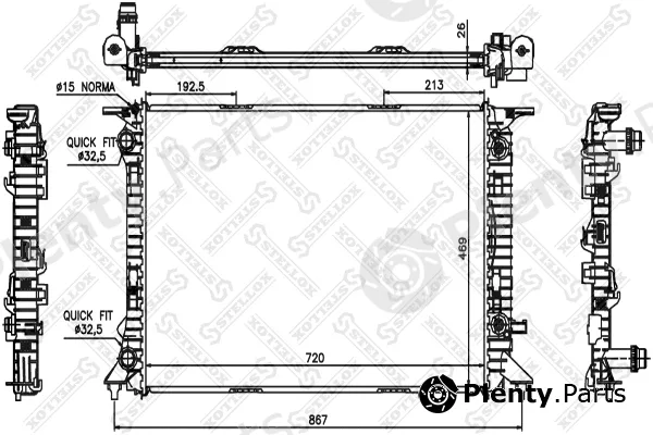 Stellox 10-25451-SX — Radiator, engine cooling