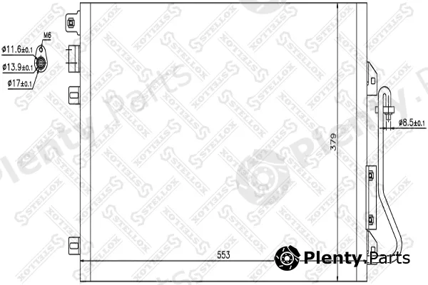 Stellox 10-45044-SX — Condenser, air conditioning