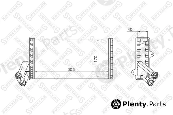 Stellox 10-35004-SX — Heat Exchanger, interior heating