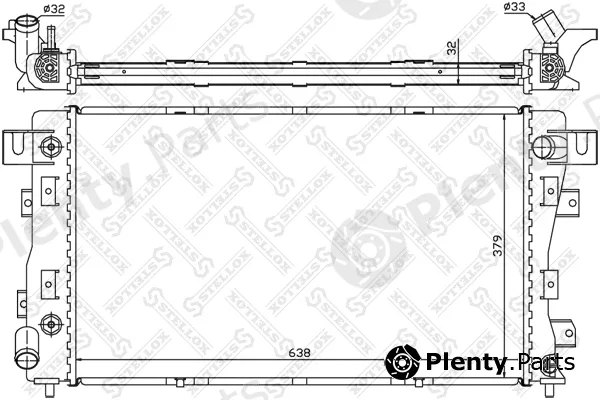 Stellox 10-25392-SX — Radiator, engine cooling