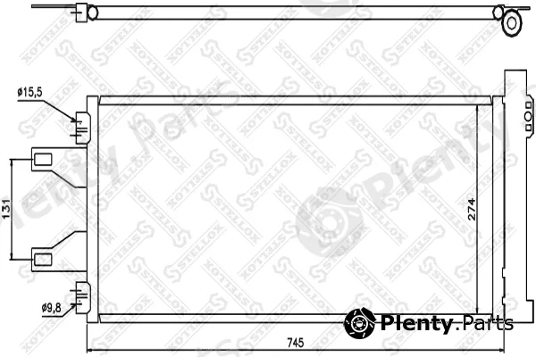 Stellox 10-45548-SX — Condenser, air conditioning