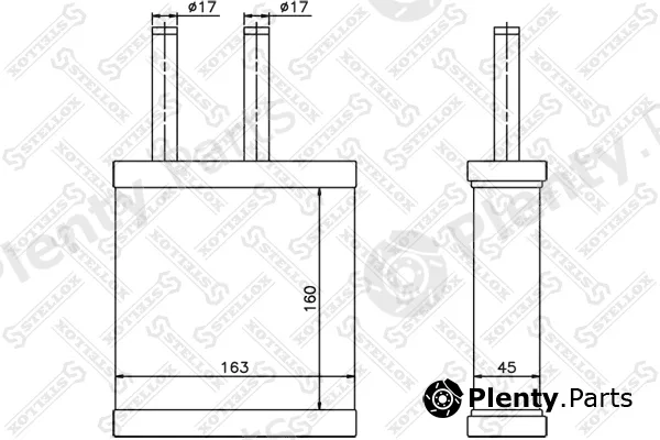 Stellox 10-35189-SX — Heat Exchanger, interior heating