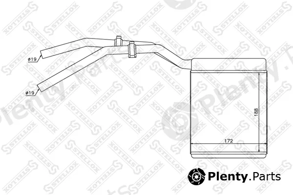 Stellox 10-35137-SX — Heat Exchanger, interior heating
