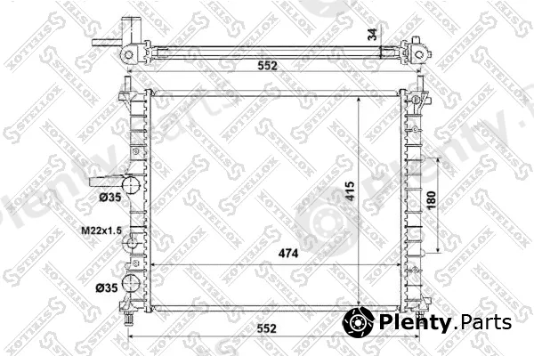 Stellox 10-25331-SX — Radiator, engine cooling