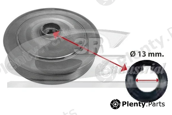 3RG 10652 — Deflection/Guide Pulley, timing belt