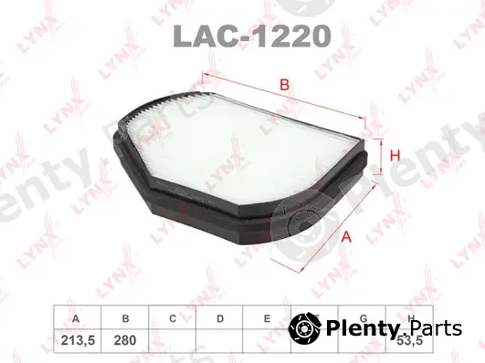 LYNXauto LAC-1220 — Filter, cabin air